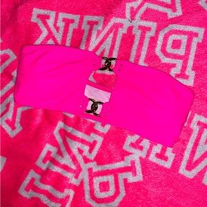 Hot pink bikini top